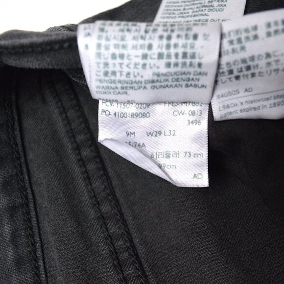 Levi's 524 Too Superlow Black 29x32 - Picture 9 of 9